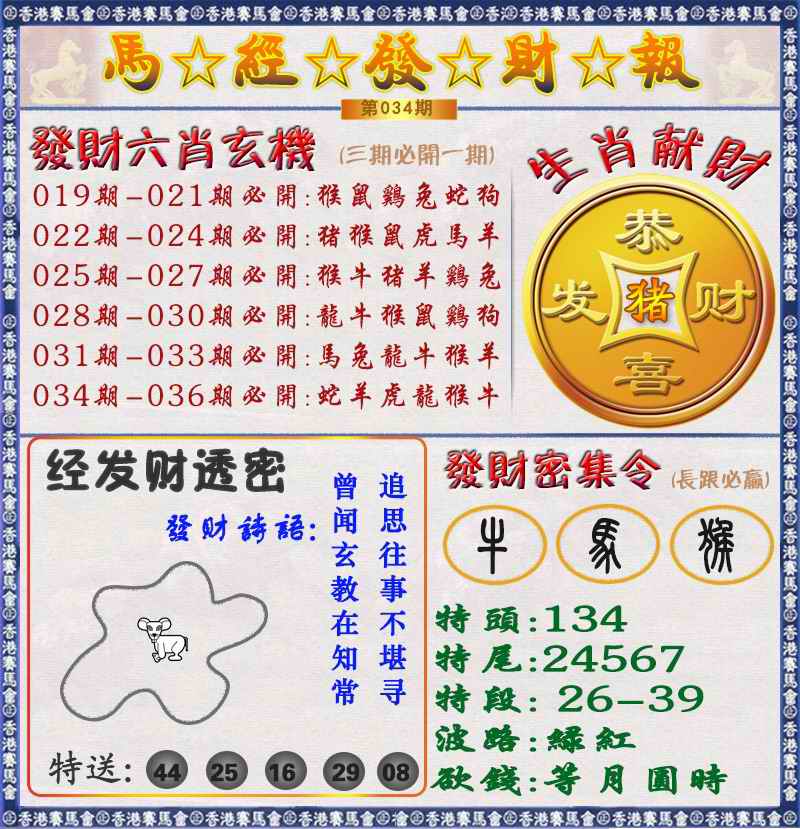 034期马经发财报（荐）[图]