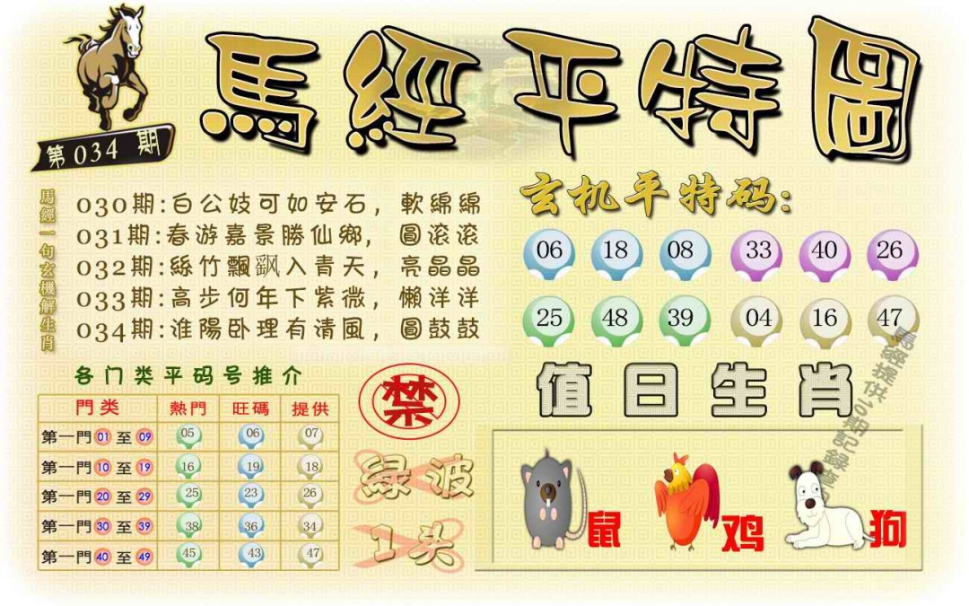 034期马经平特图（荐）[图]
