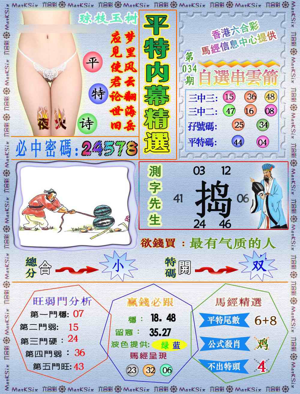 034期平特内幕精选（荐）[图]